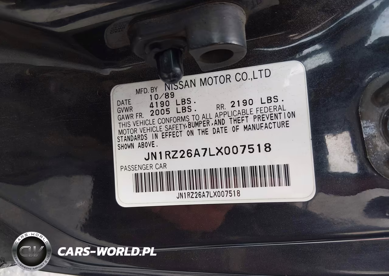 1990 Nissan 300Zx 2+2 VIN:JN1RZ26A7LX007518 - 9