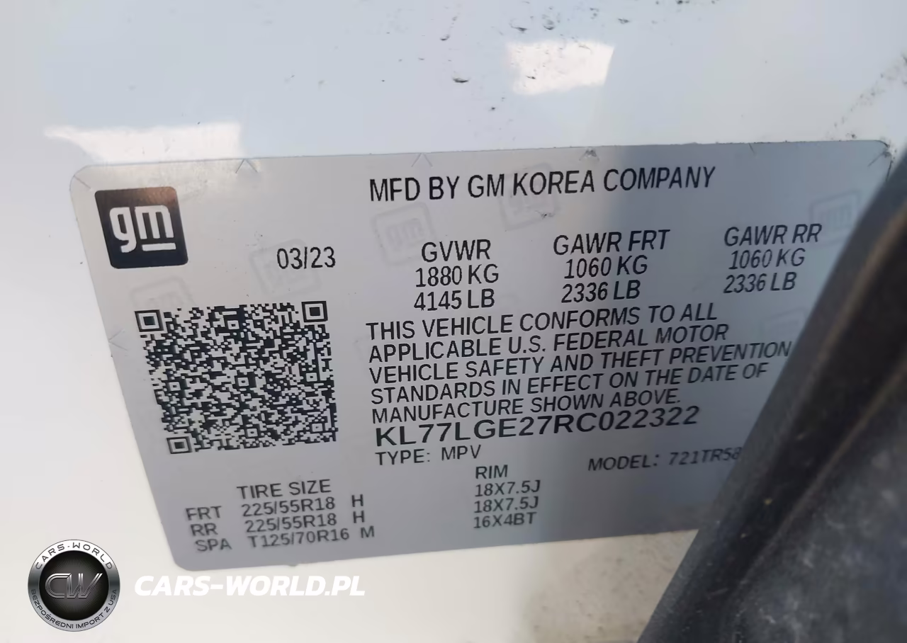 2024 Chevrolet Trax Fwd 1Rs VIN:KL77LGE27RC022322 - 9