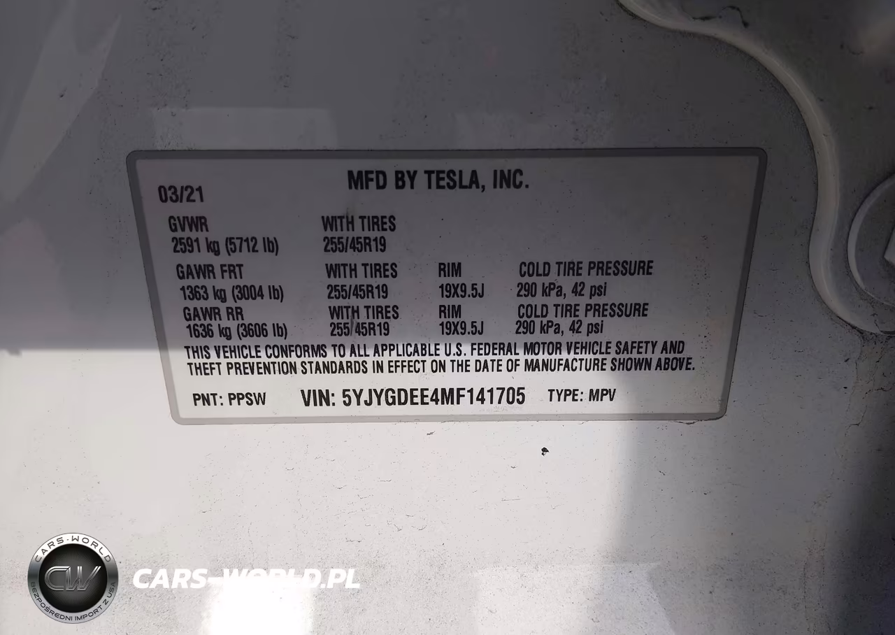 2021 Tesla Model Y Long Range Dual Motor All-Wheel Drive VIN:5YJYGDEE4MF141705 - 9