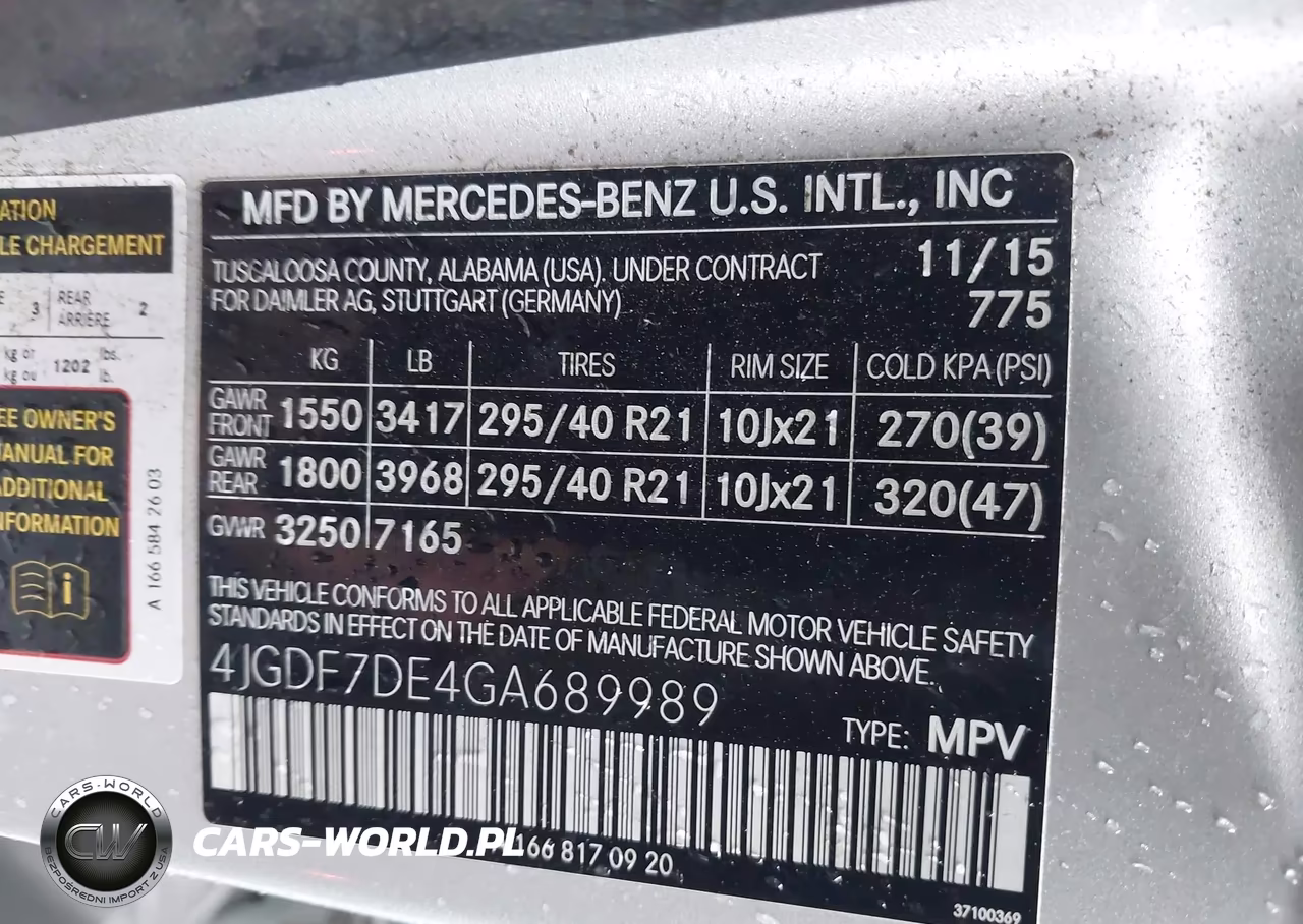 2016 Mercedes-Benz Gl Gl 550 VIN:4JGDF7DE4GA689989 - 9