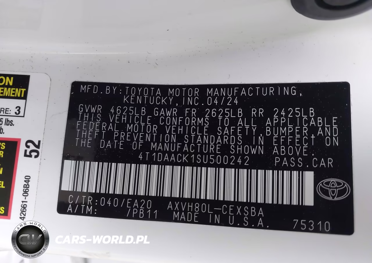 2025 Toyota Camry Se VIN:4T1DAACK1SU500242 - 9