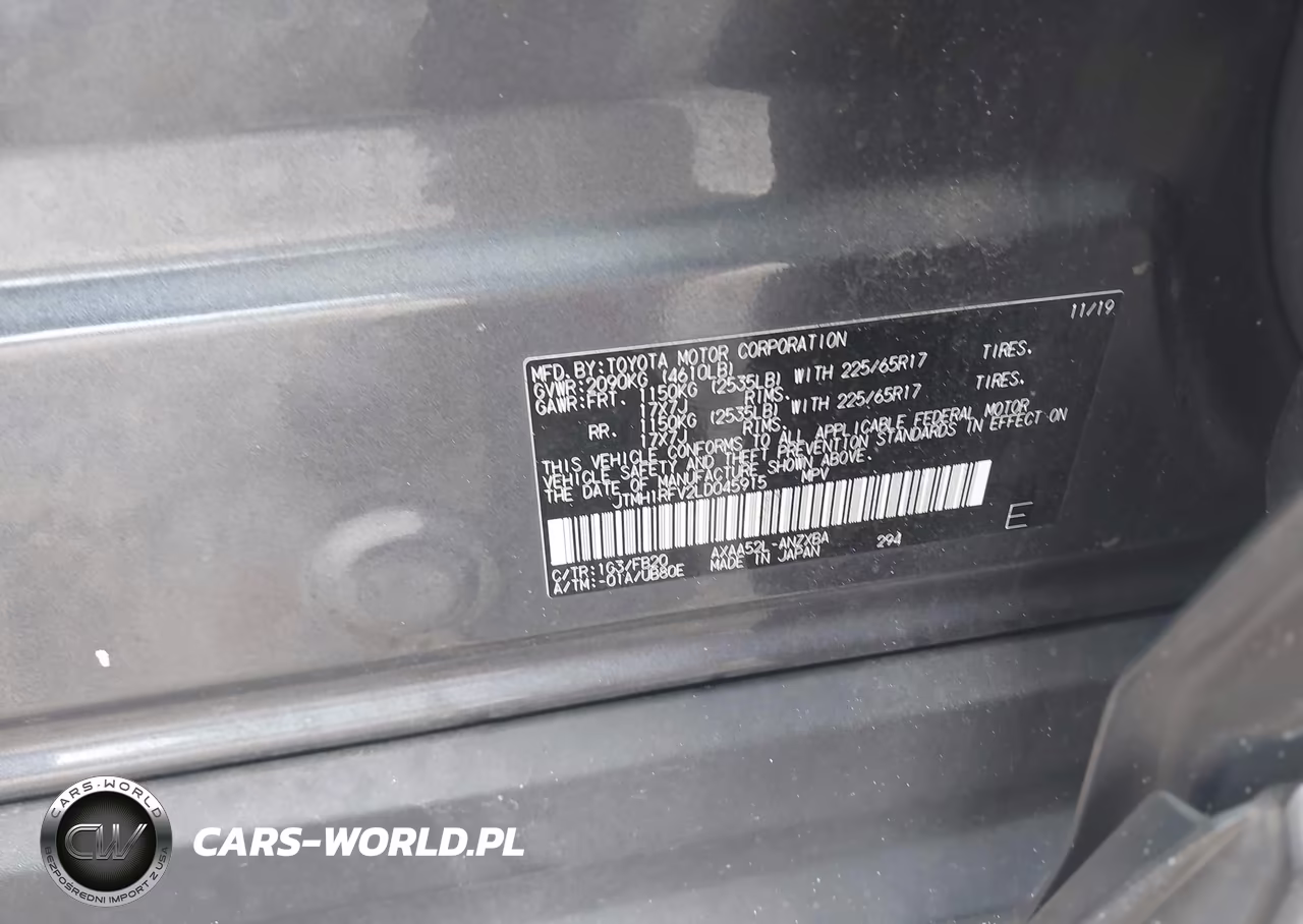 2020 Toyota Rav4 Le VIN:JTMH1RFV2LD045915 - 9