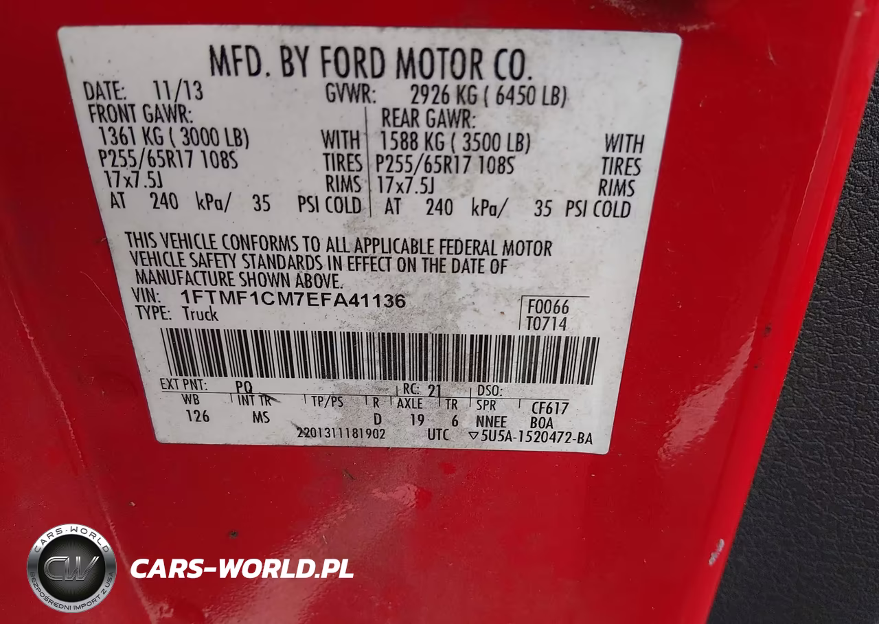 2014 Ford F-150 Xlt VIN:1FTMF1CM7EFA41136 - 9