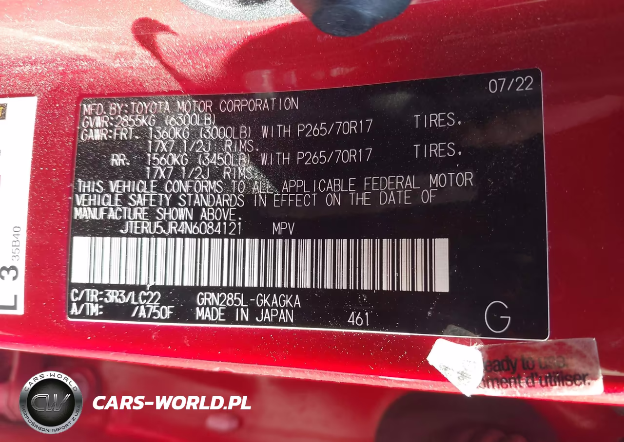 2022 Toyota 4Runner Trd Off Road Premium VIN:JTERU5JR4N6084121 - 9