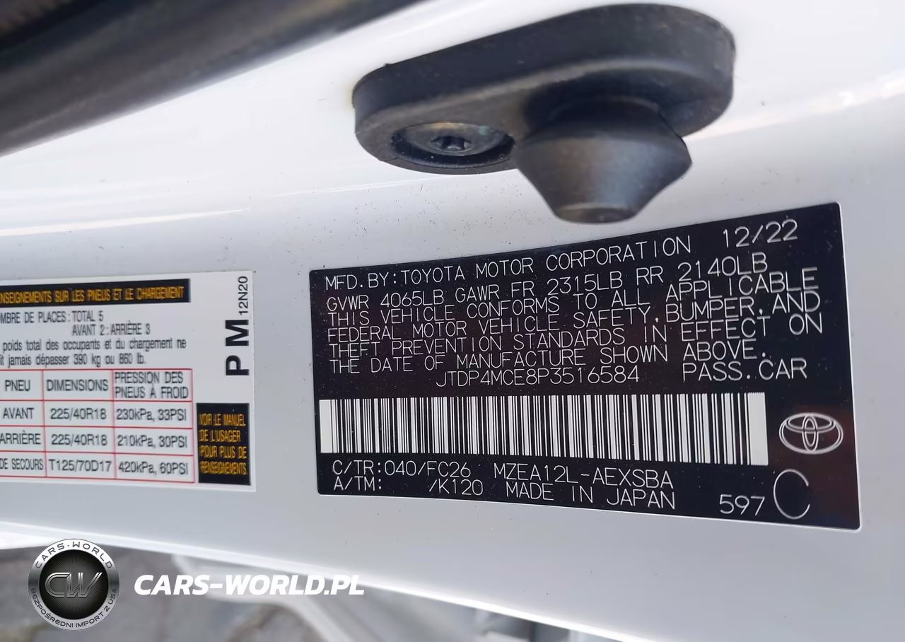 2023 Toyota Corolla Se VIN:JTDP4MCE8P3516584 - 9