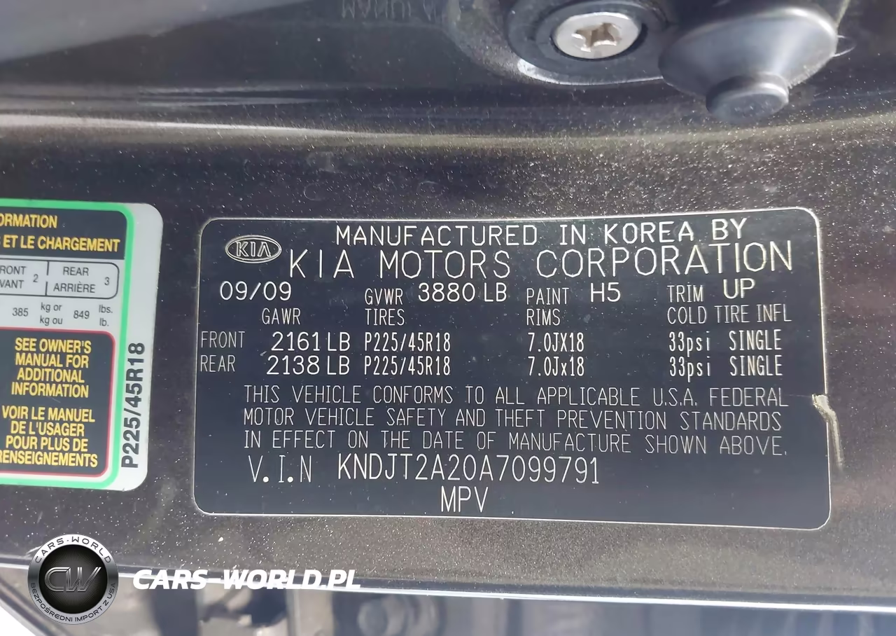2010 Kia Soul ! VIN:KNDJT2A20A7099791 - 9
