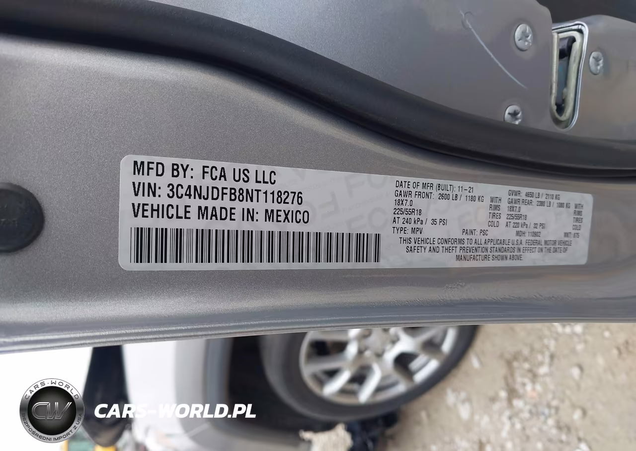 2022 Jeep Compass Latitude Lux 4X4 VIN:3C4NJDFB8NT118276 - 9