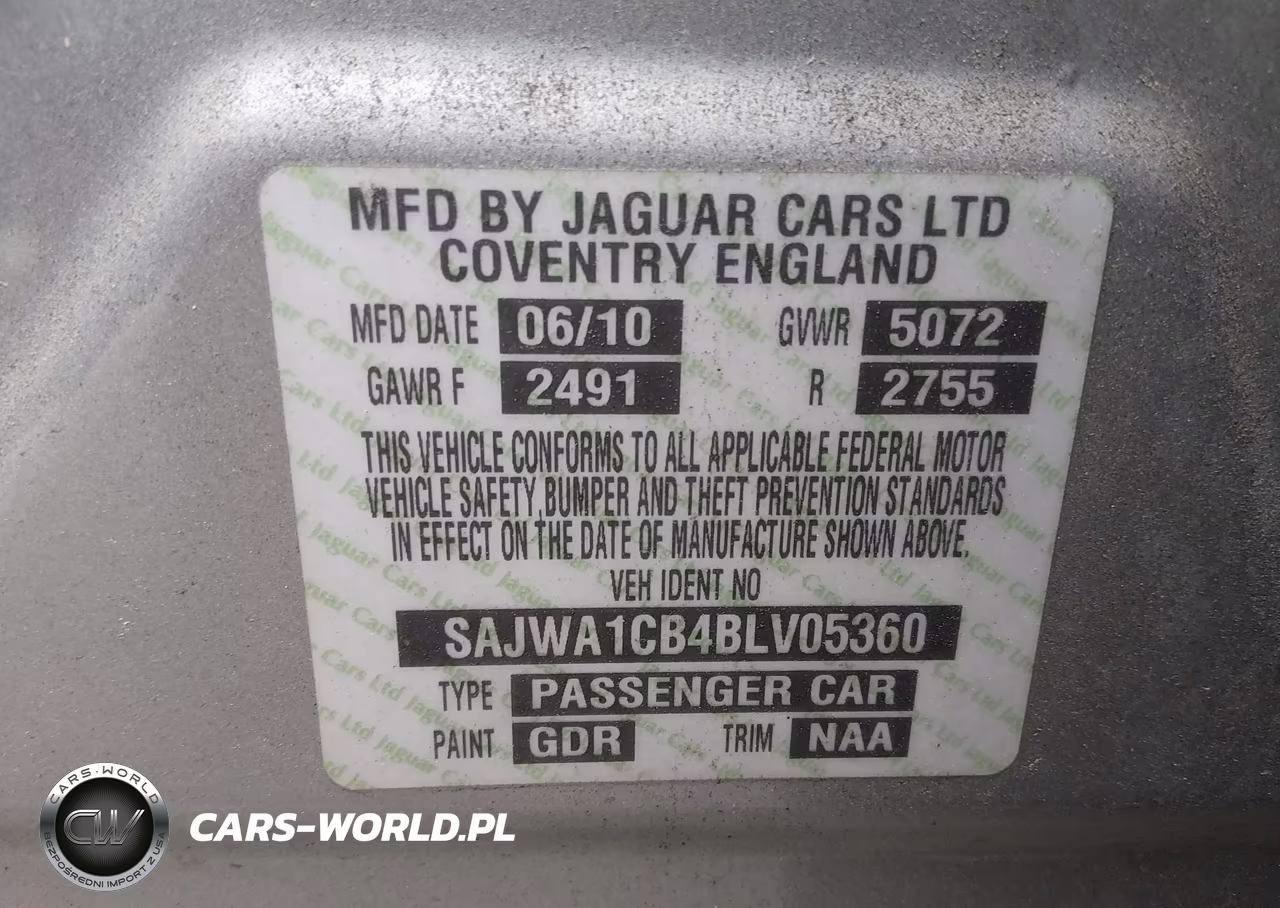 2011 Jaguar Xj VIN:SAJWA1CB4BLV05360 - 9