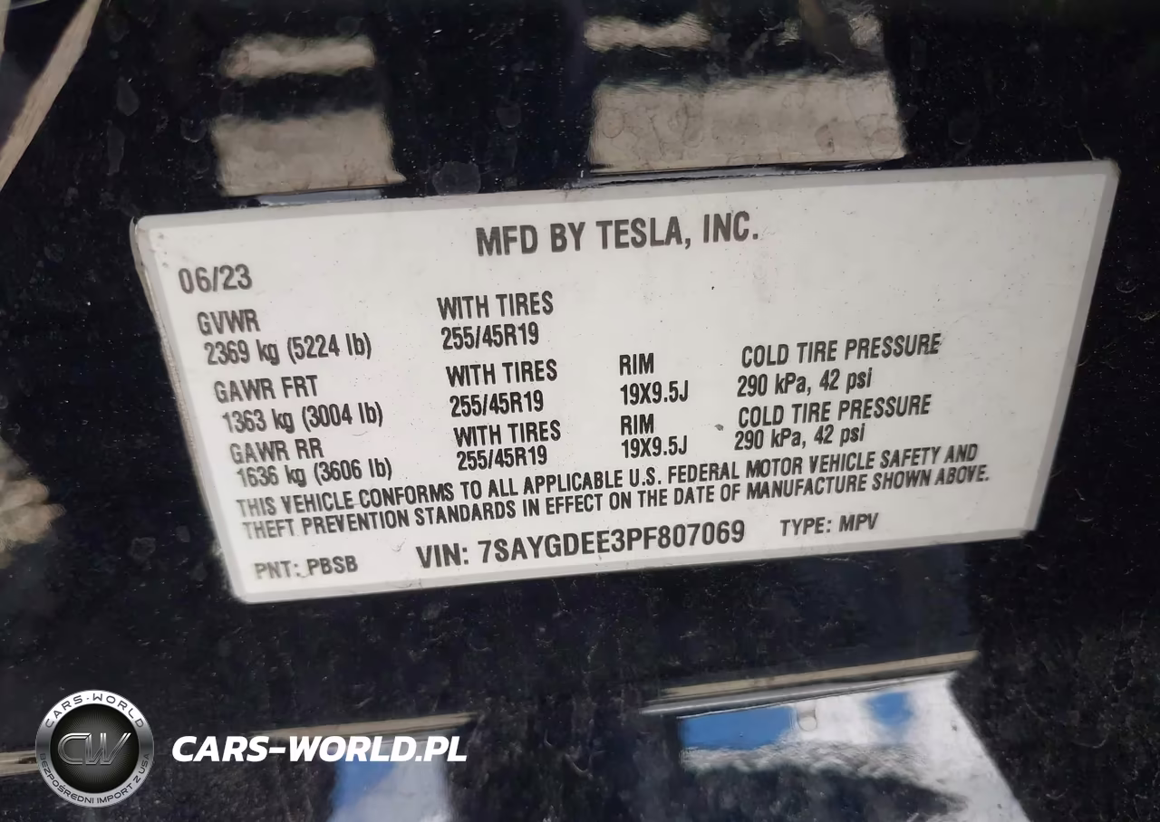 2023 Tesla Model Y Awd-Long Range Dual Motor All-Wheel Drive VIN:7SAYGDEE3PF807069 - 9