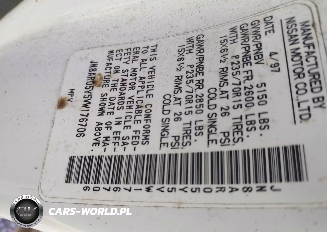 1997 Nissan Pathfinder Le-Se-Xe VIN:JN8AR05Y5VW176706 - 9