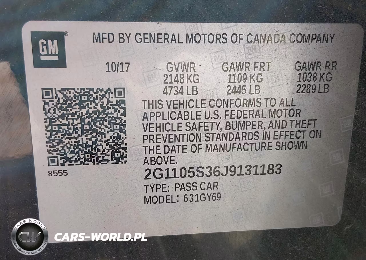 2018 Chevrolet Impala 1Lt VIN:2G1105S36J9131183 - 9