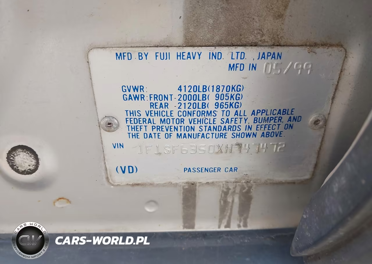 1999 Subaru Forester L VIN:JF1SF6350XH747472 - 9