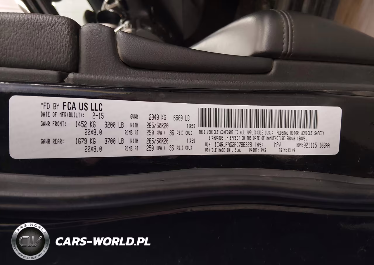 2015 Jeep Grand Cherokee Altitude VIN:1C4RJFAG2FC786328 - 9