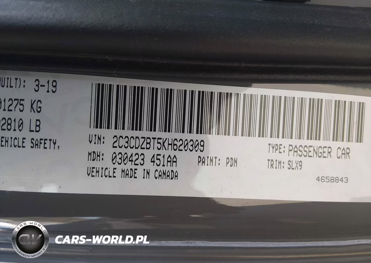 2019 Dodge Challenger R-T VIN:2C3CDZBT5KH620309 - 9