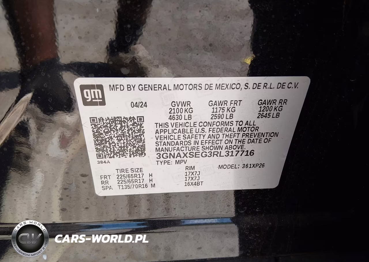 2024 Chevrolet Equinox Awd Ls VIN:3GNAXSEG3RL317716 - 9
