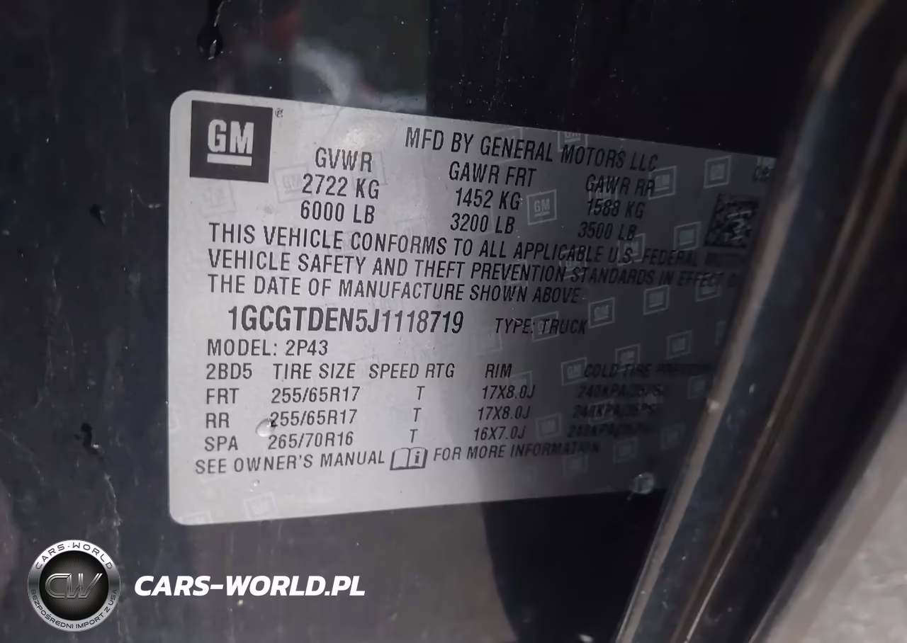 2018 Chevrolet Colorado Z71 VIN:1GCGTDEN5J1118719 - 9