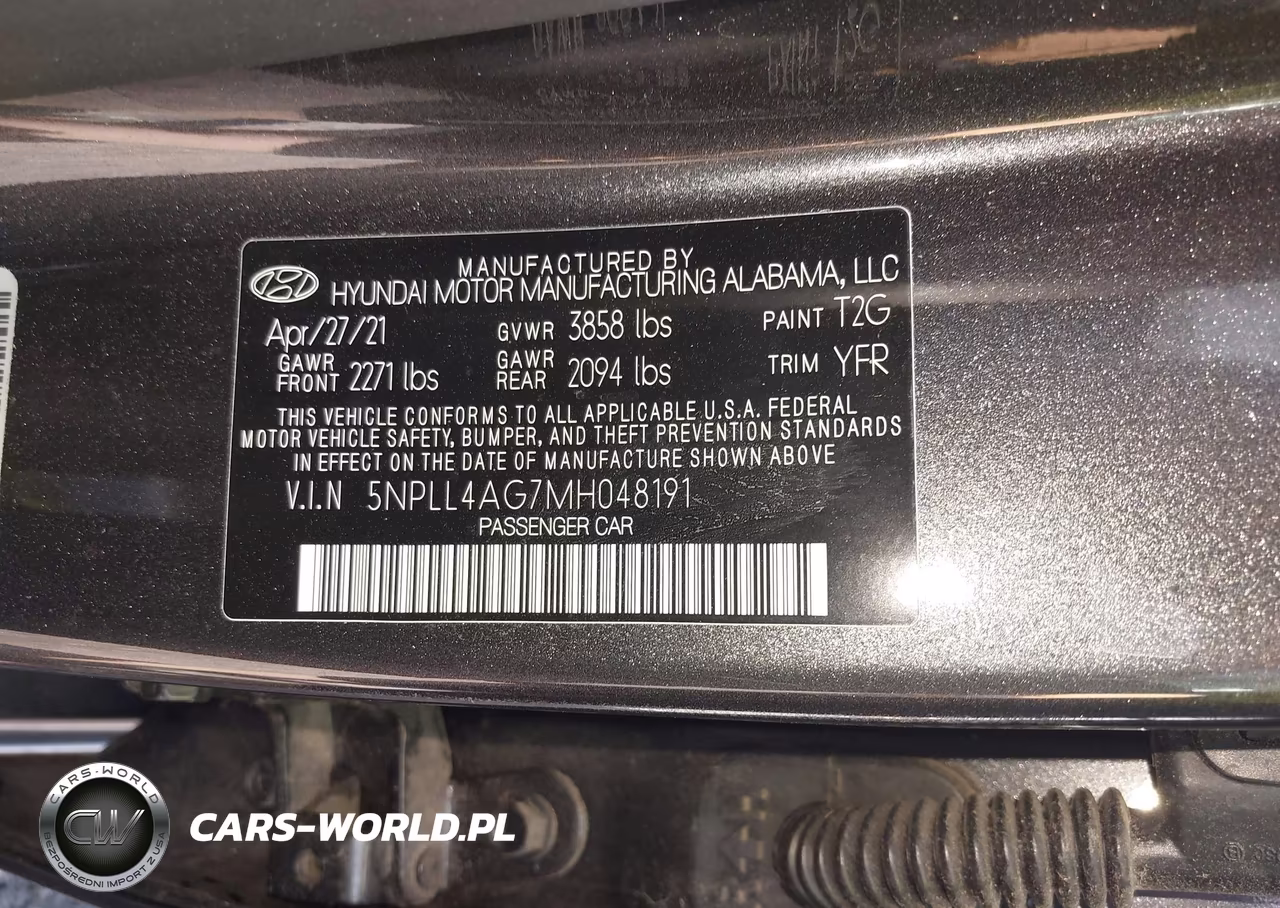2021 Hyundai Elantra Se VIN:5NPLL4AG7MH048191 - 9