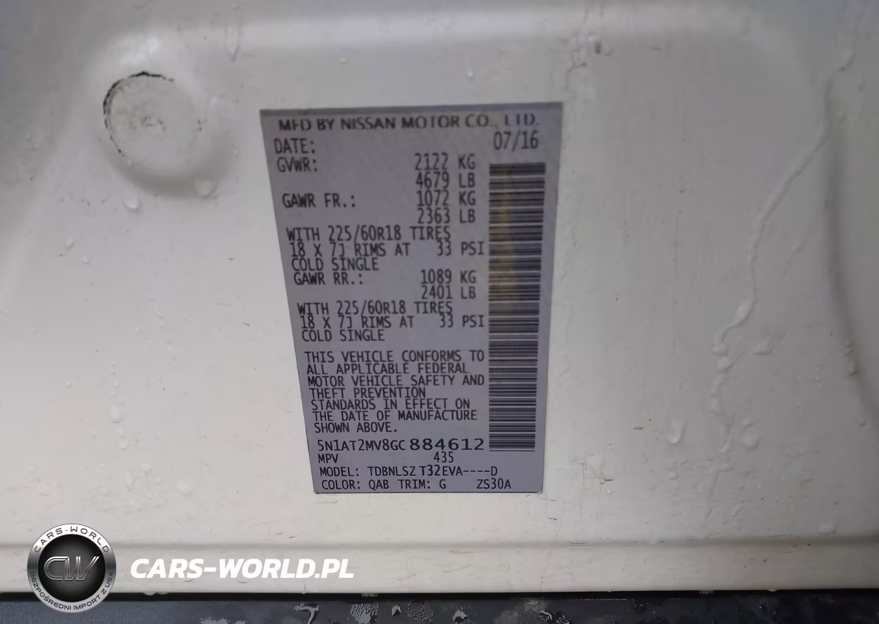 2016 Nissan Rogue Sl VIN:5N1AT2MV8GC884612 - 9