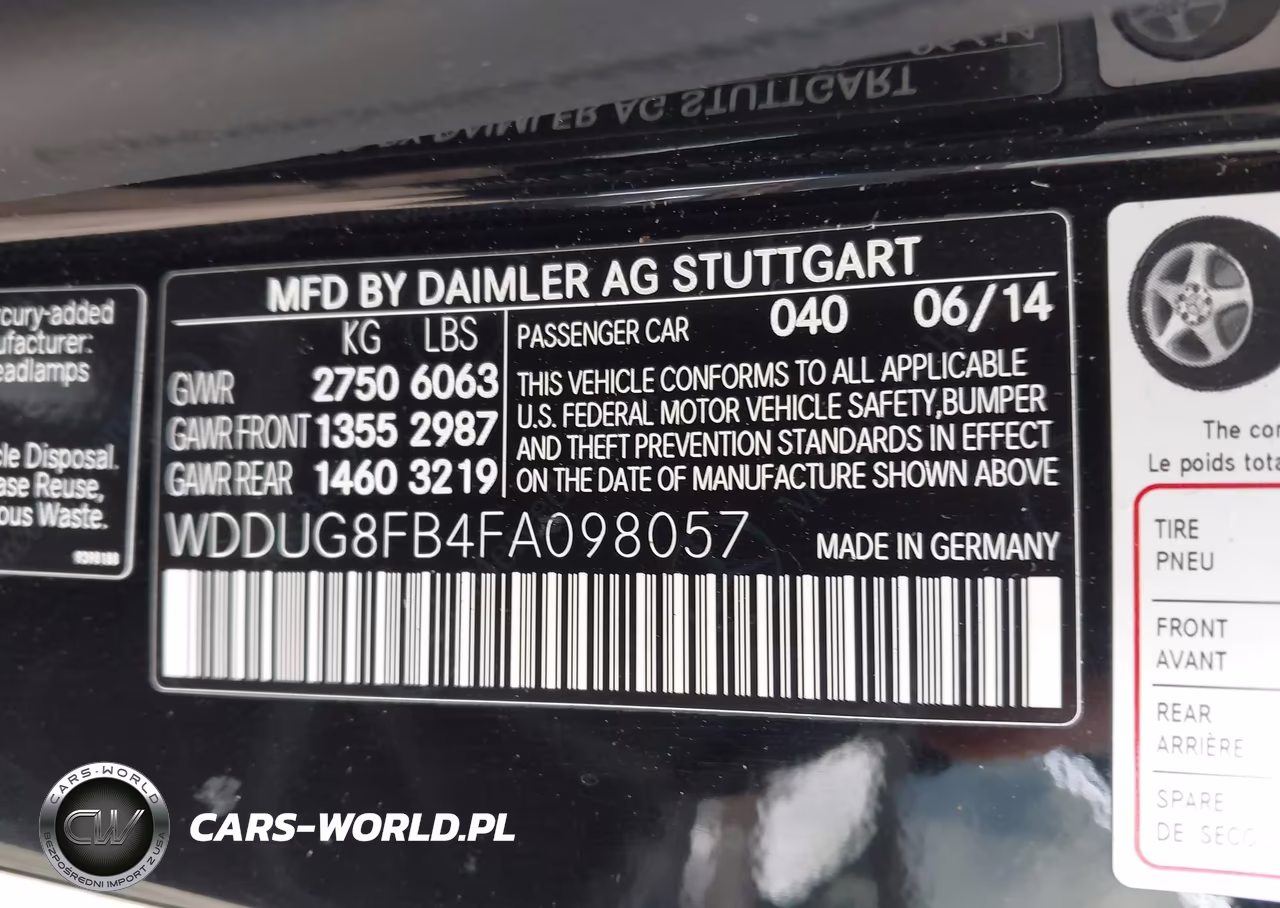 2015 Mercedes-Benz S 550 4Matic VIN:WDDUG8FB4FA098057 - 9
