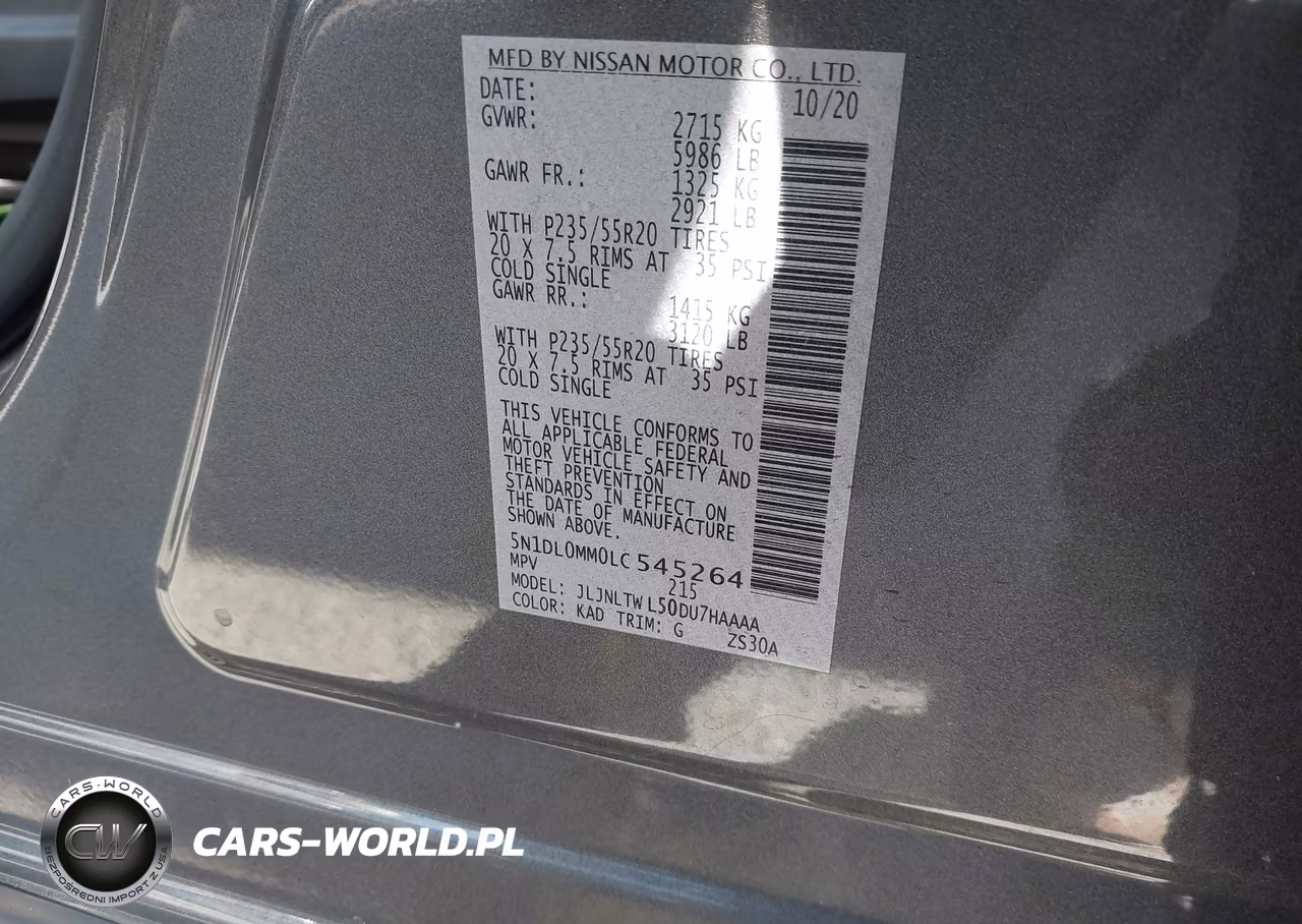 2020 Infiniti Qx60 Signature Edition Awd VIN:5N1DL0MM0LC545264 - 9