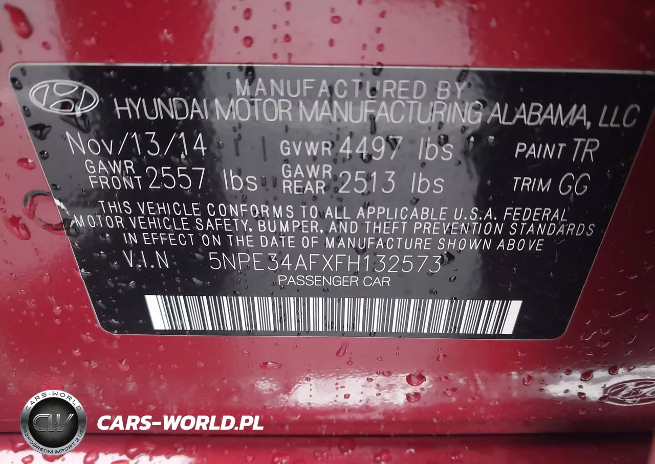 2015 Hyundai Sonata Sport VIN:5NPE34AFXFH132573 - 9