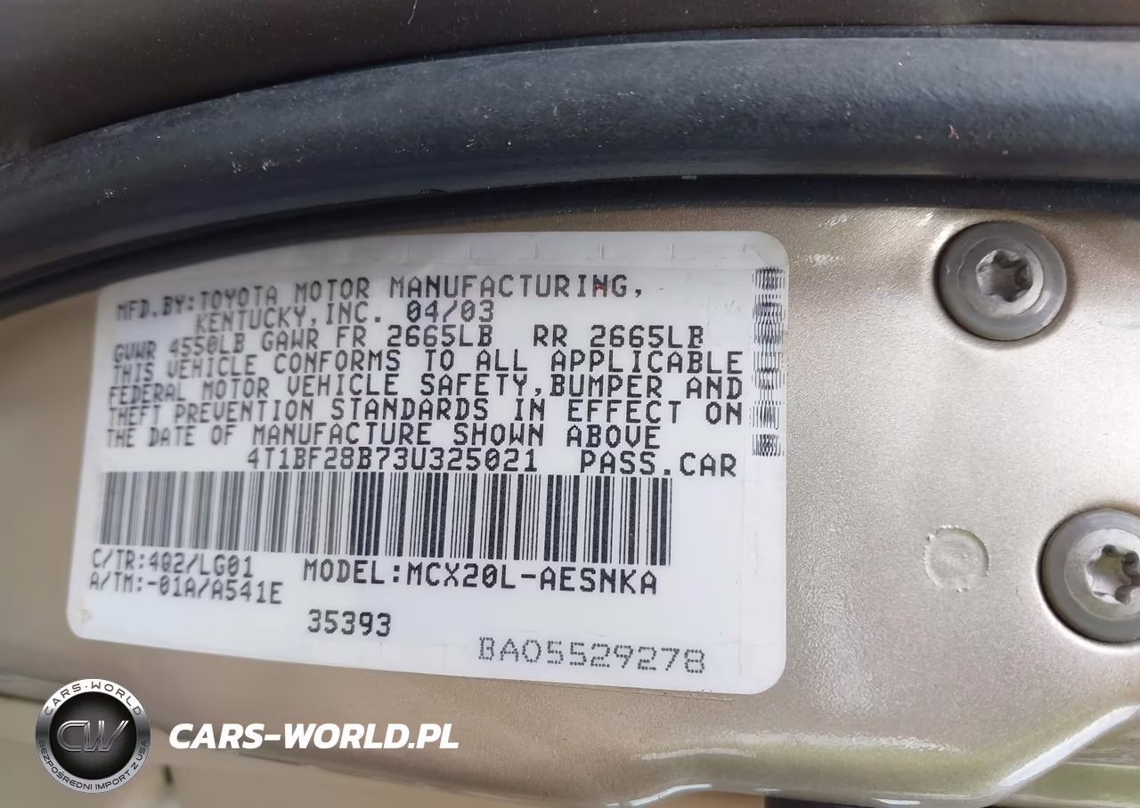 2003 Toyota Avalon Xl VIN:4T1BF28B73U325021 - 9