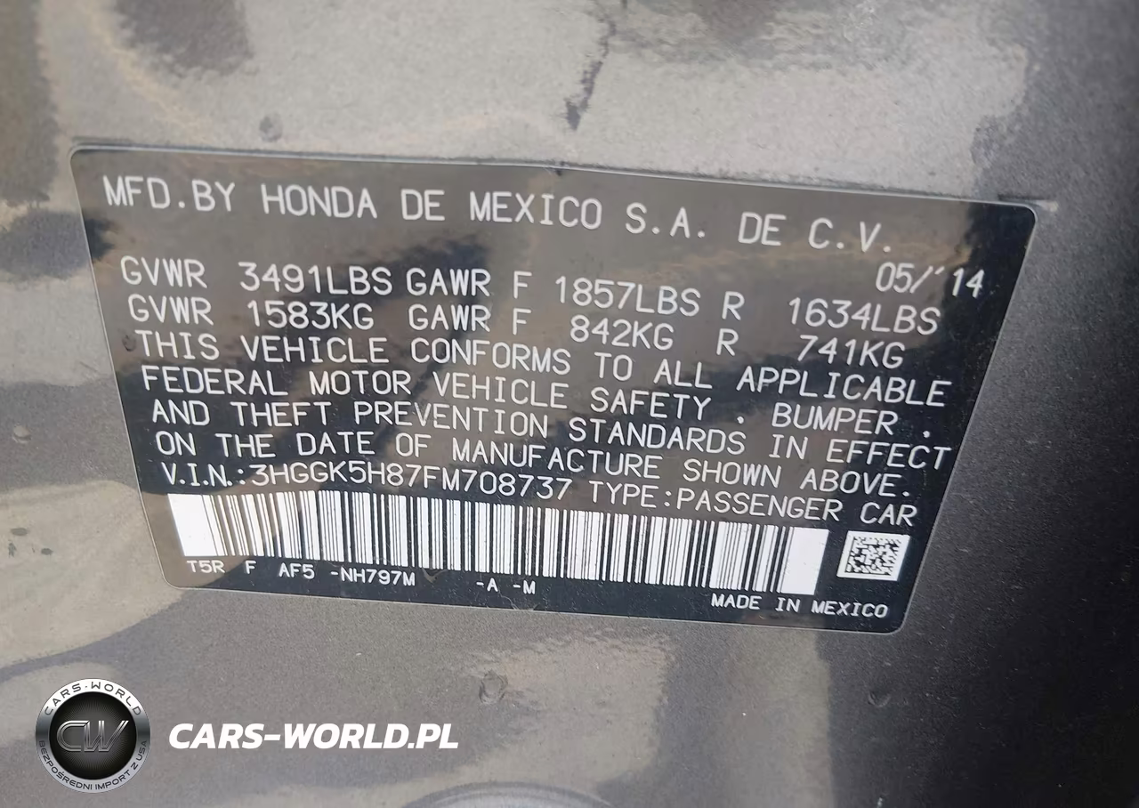 2015 Honda Fit Ex VIN:3HGGK5H87FM708737 - 9