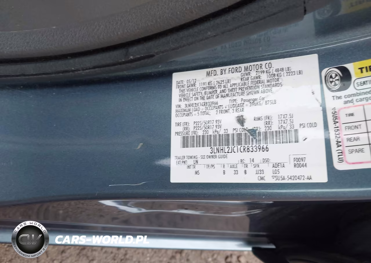 2012 Lincoln Mkz VIN:3LNHL2JC1CR833966 - 9