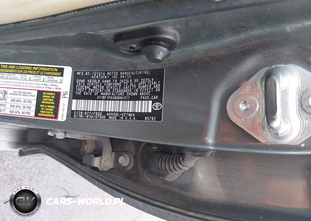 2013 Toyota Camry Le VIN:4T1BF1FK4DU684311 - 9