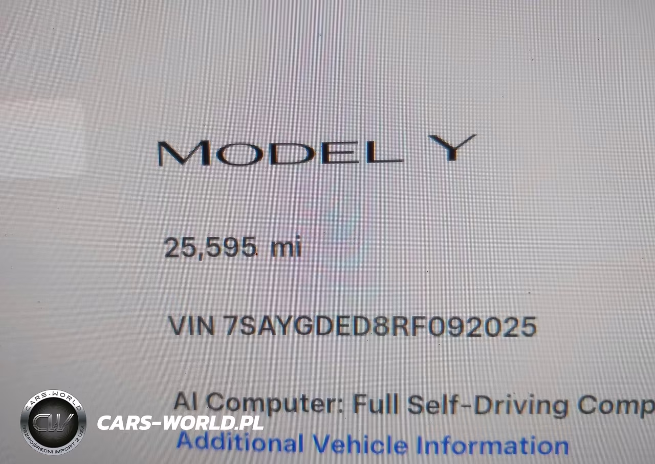 2024 Tesla Model Y Long Range Single Motor Rear-Wheel Drive-Rwd VIN:7SAYGDED8RF092025 - 14