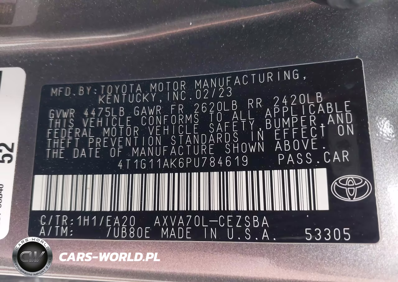 2023 Toyota Camry Se VIN:4T1G11AK6PU784619 - 9