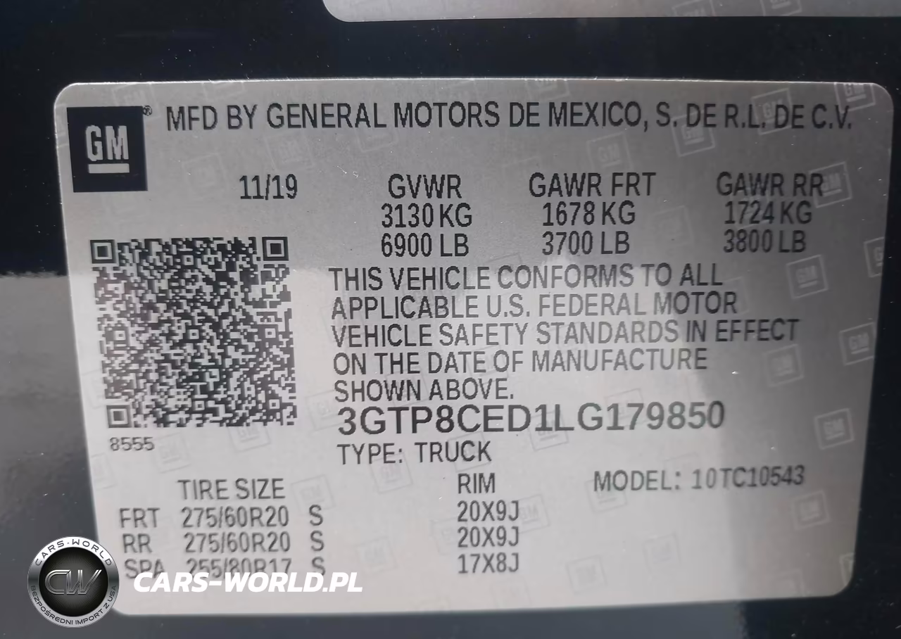 2020 GMC Sierra 1500 2Wd Short Box Elevation VIN:3GTP8CED1LG179850 - 9