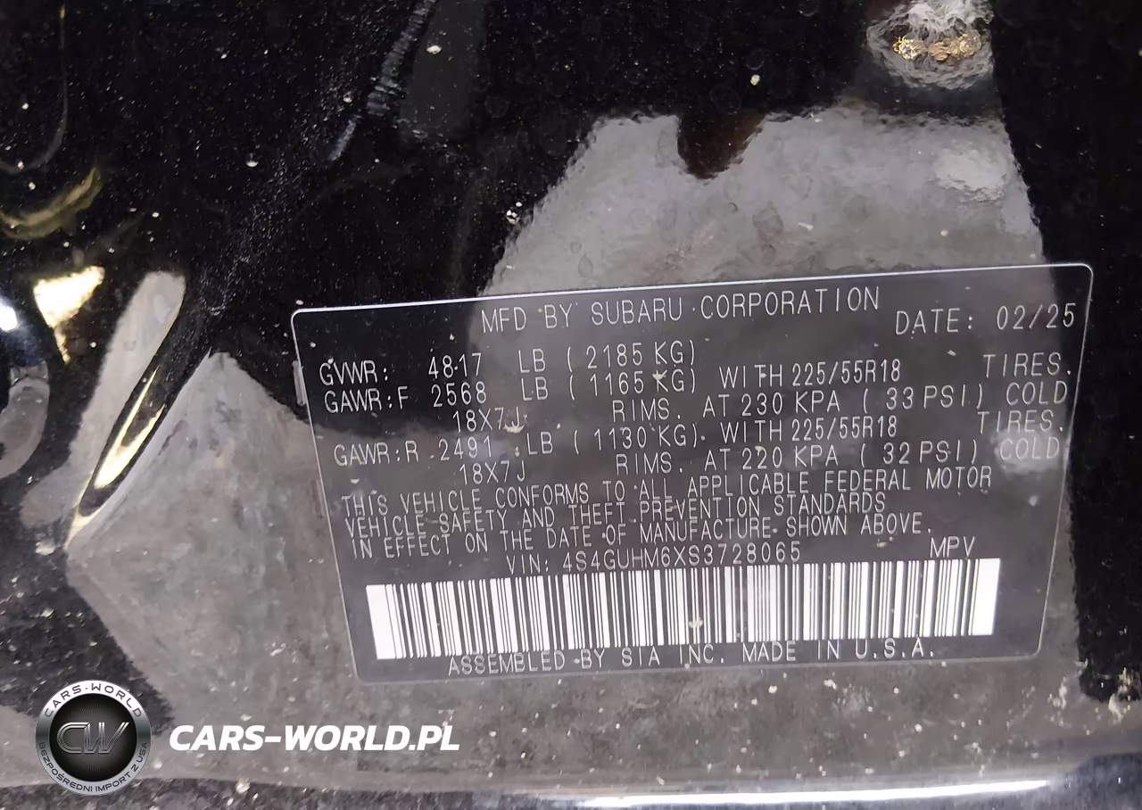 2025 Subaru Crosstrek Limited VIN:4S4GUHM6XS3728065 - 9