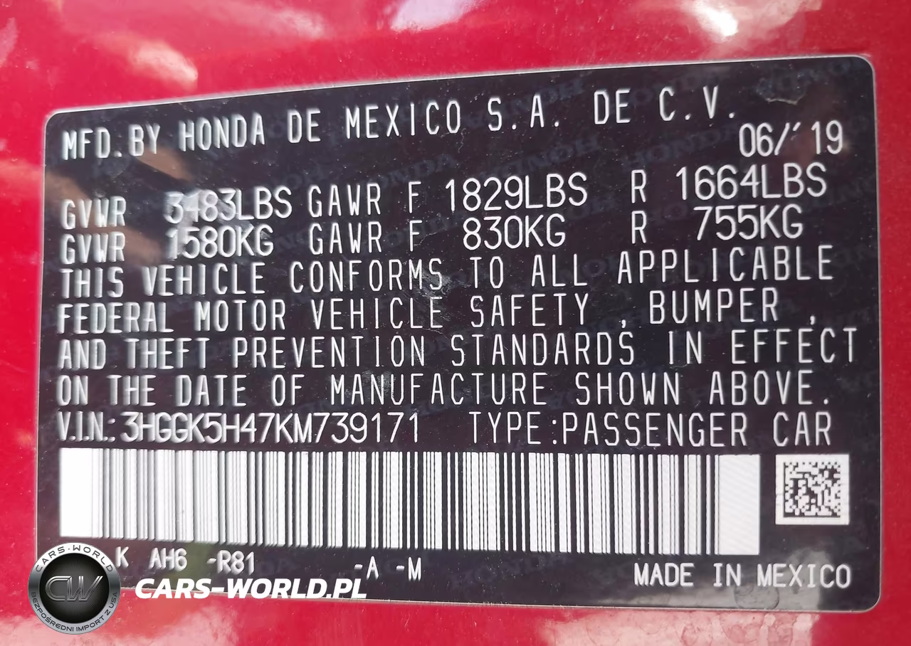 2019 Honda Fit Lx VIN:3HGGK5H47KM739171 - 9