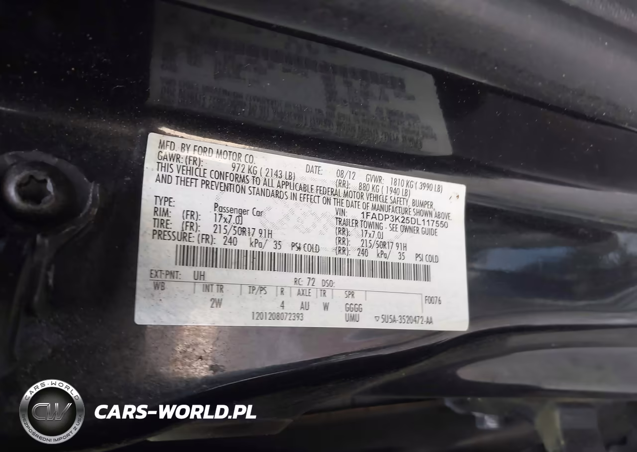 2013 Ford Focus Se VIN:1FADP3K25DL117550 - 9