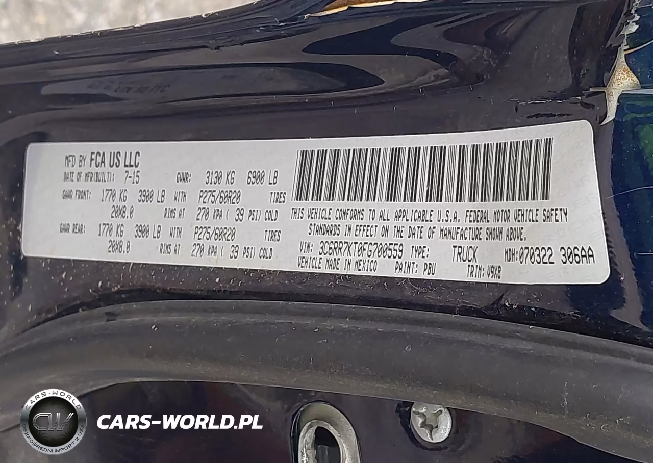 2015 Ram 1500 Express VIN:3C6RR7KT0FG700559 - 9