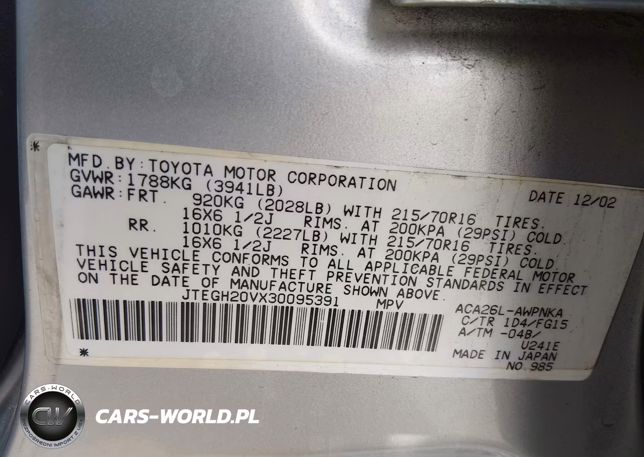 2003 Toyota Rav4 VIN:JTEGH20VX30095391 - 9