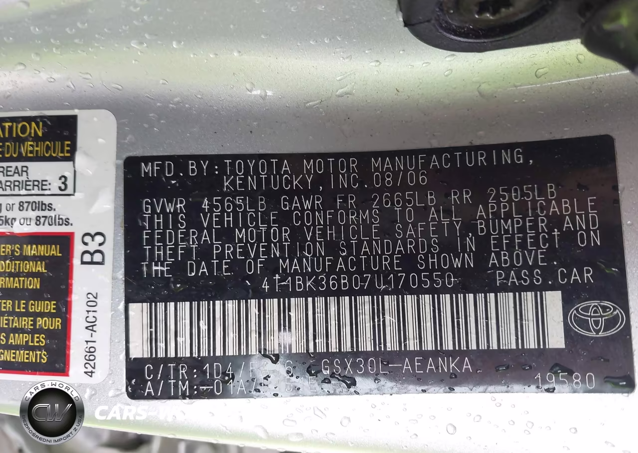 2007 Toyota Avalon Xl VIN:4T1BK36B07U170550 - 9