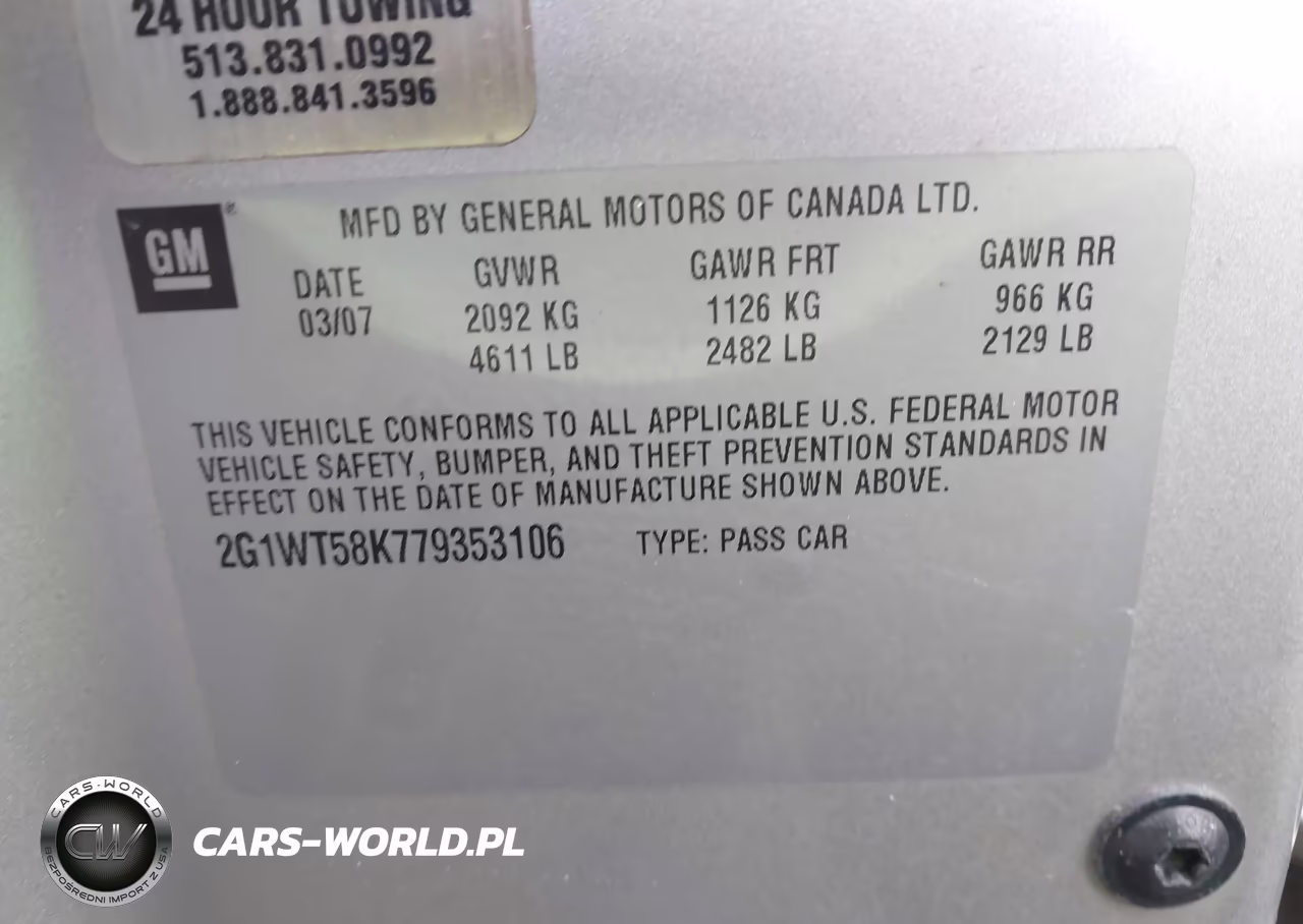 2007 Chevrolet Impala Lt VIN:2G1WT58K779353106 - 9