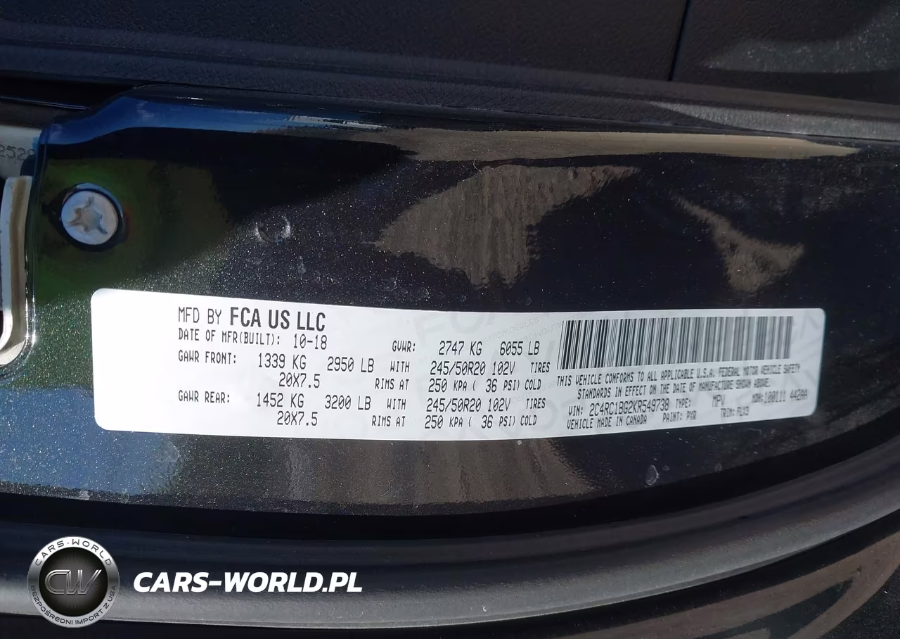 2019 Chrysler Pacifica Touring L VIN:2C4RC1BG2KR549738 - 9