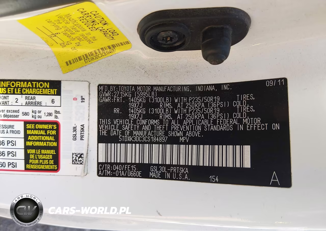 2012 Toyota Sienna Se 8 Passenger VIN:5TDXK3DC3CS184897 - 9