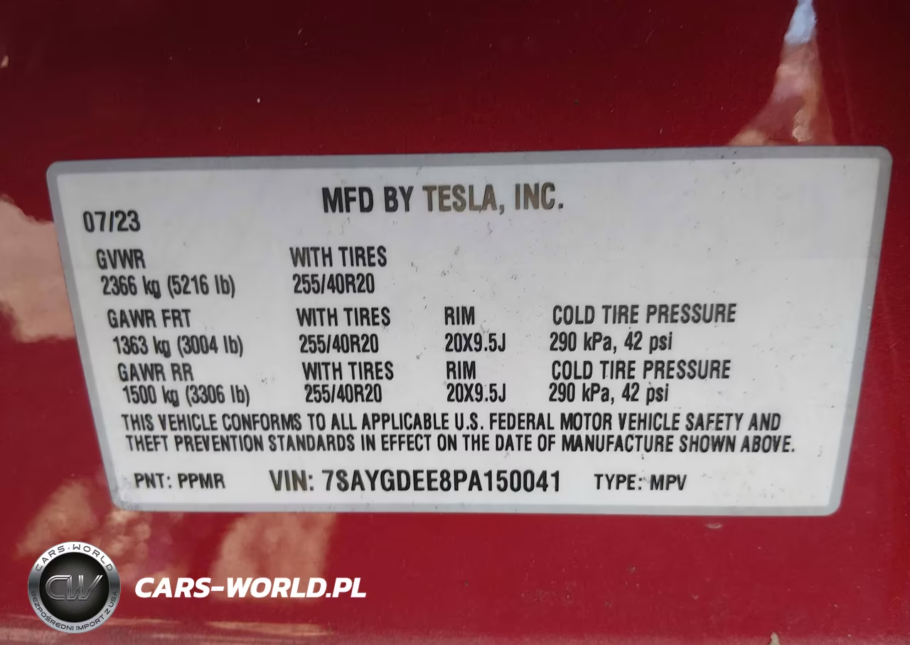 2023 Tesla Model Y VIN:7SAYGDEE8PA150041 - 9