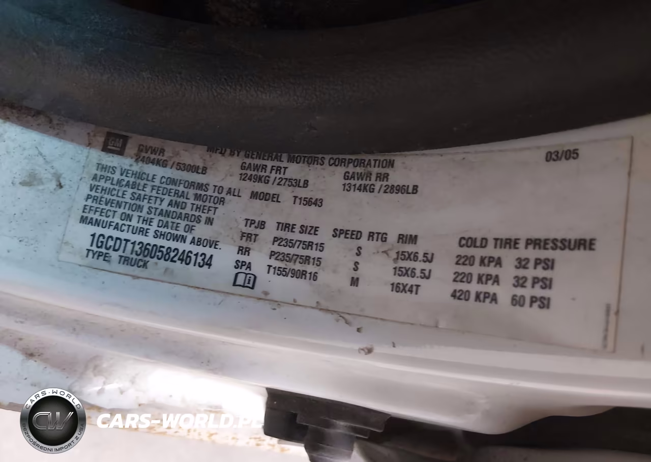 2005 Chevrolet Colorado Ls VIN:1GCDT136058246134 - 9