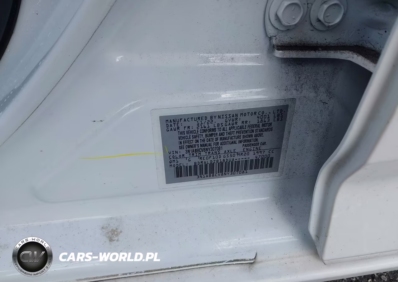 2022 Nissan Sentra Sv Xtronic Cvt VIN:3N1AB8CV8NY307081 - 9