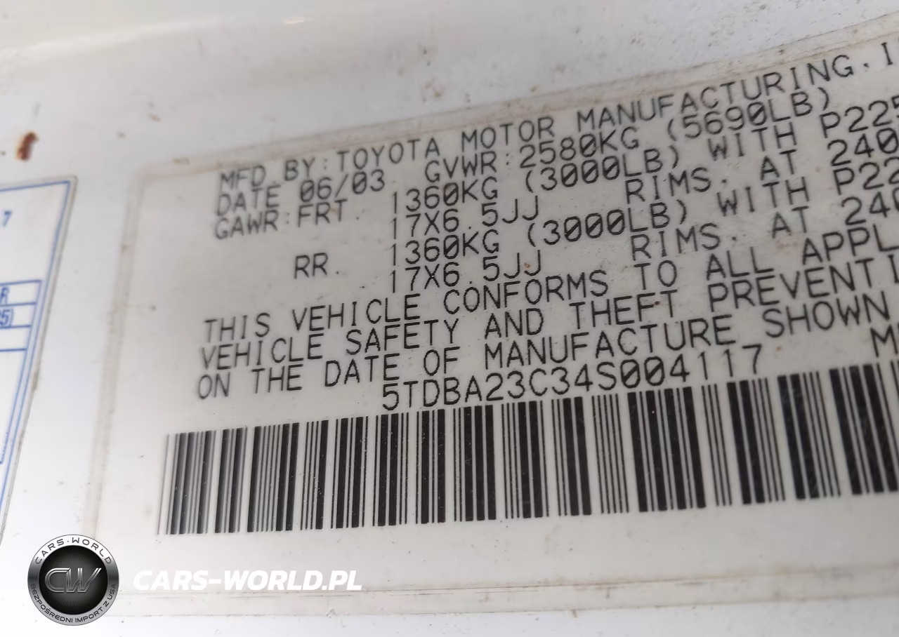 2004 Toyota Sienna Le VIN:5TDBA23C34S004117 - 9