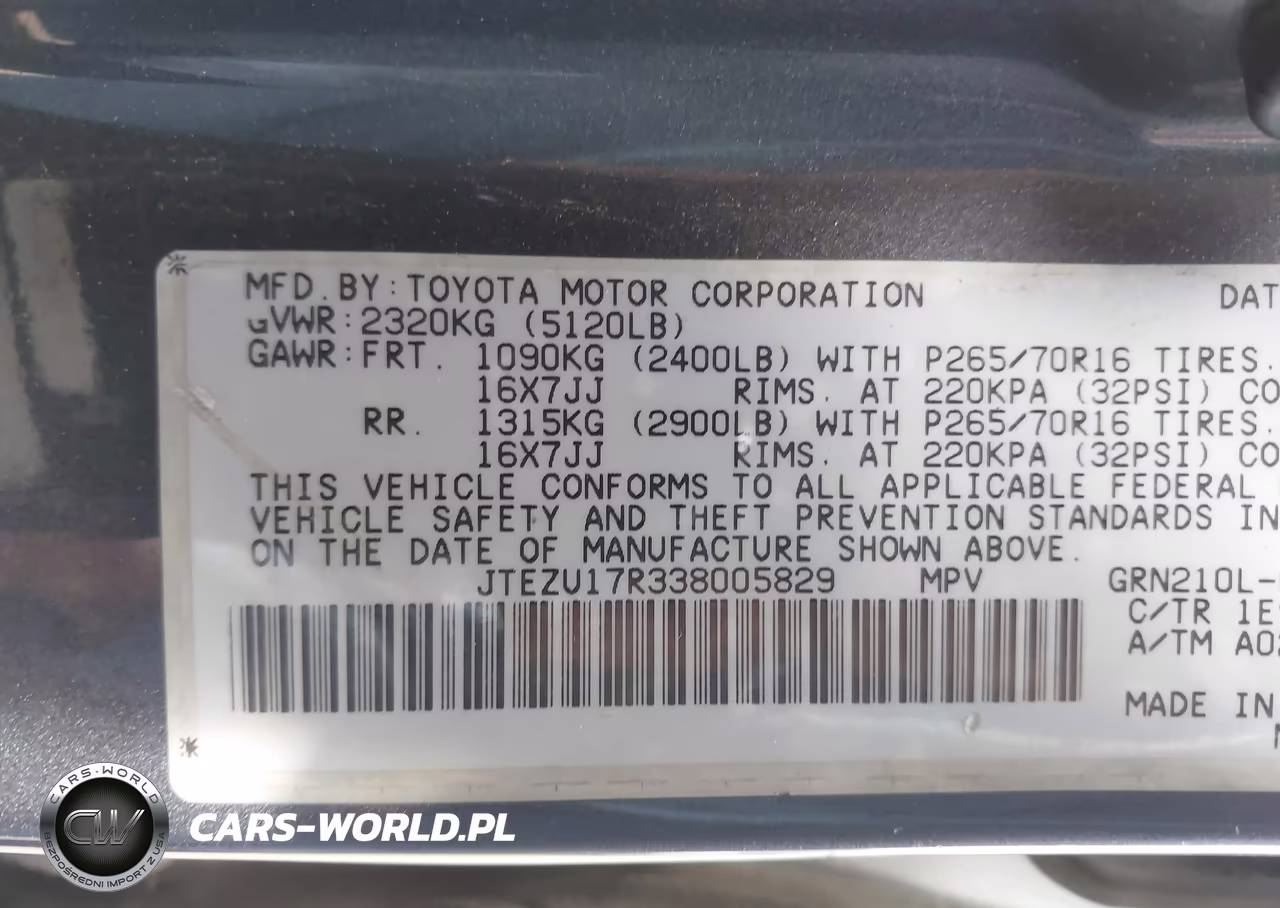 2003 Toyota 4Runner Limited V6 VIN:JTEZU17R338005829 - 9