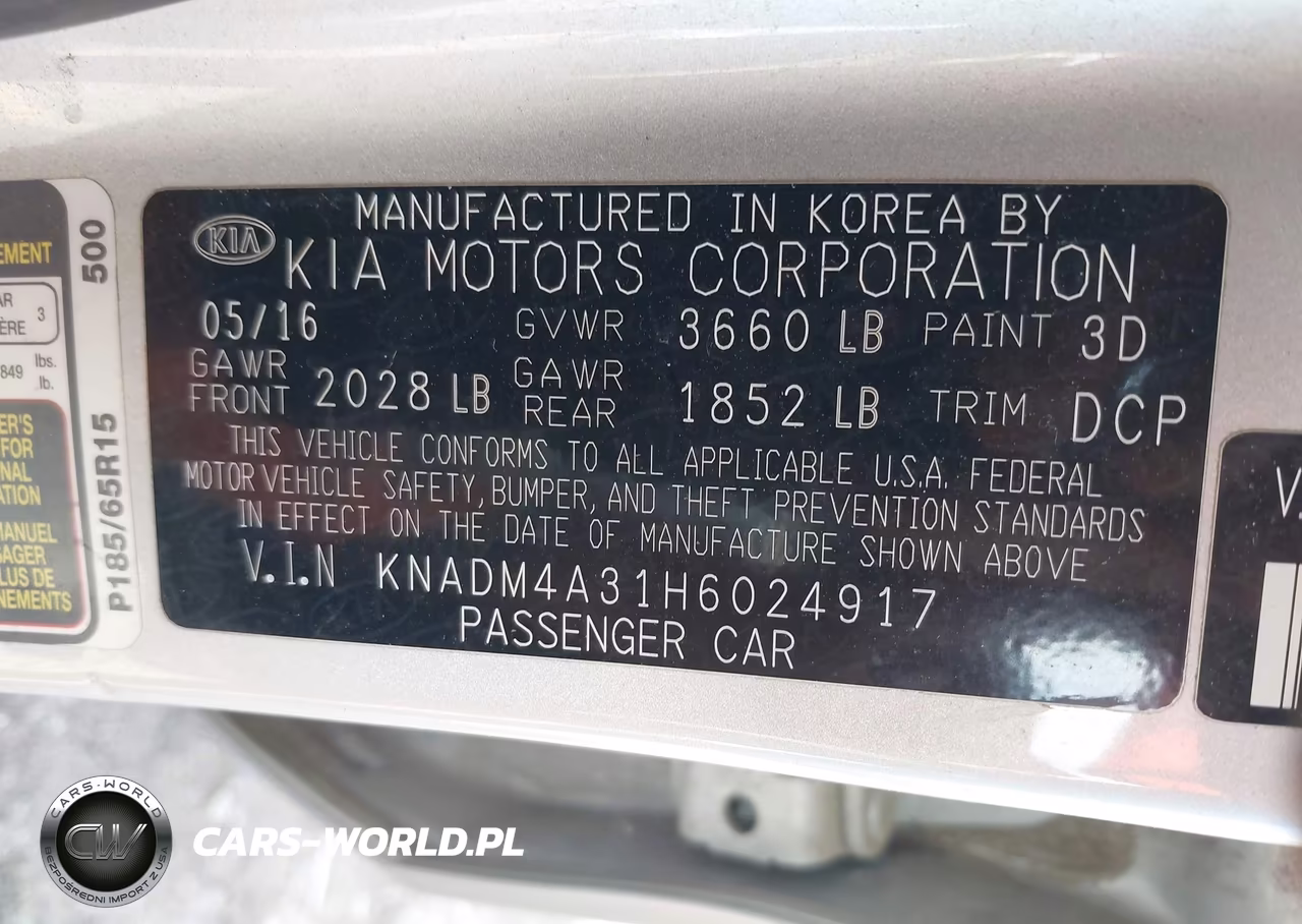 2017 Kia Rio Lx VIN:KNADM4A31H6024917 - 9