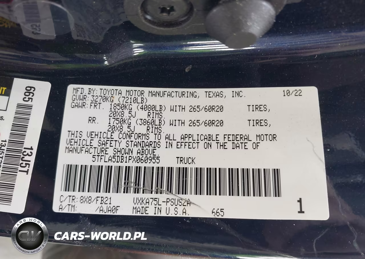 2023 Toyota Tundra Sr5 VIN:5TFLA5DB1PX060955 - 9
