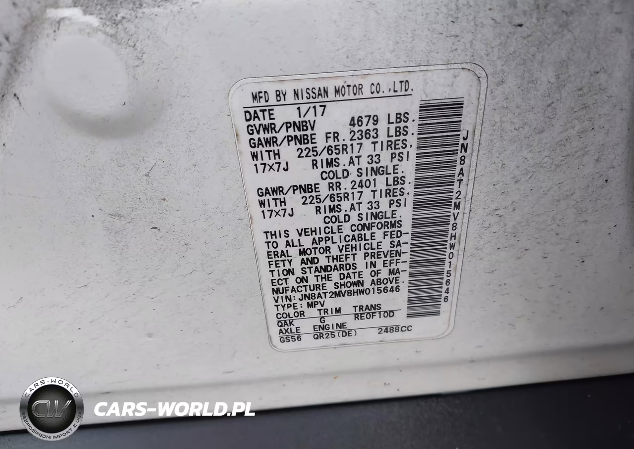 2017 Nissan Rogue S VIN:JN8AT2MV8HW015646 - 9