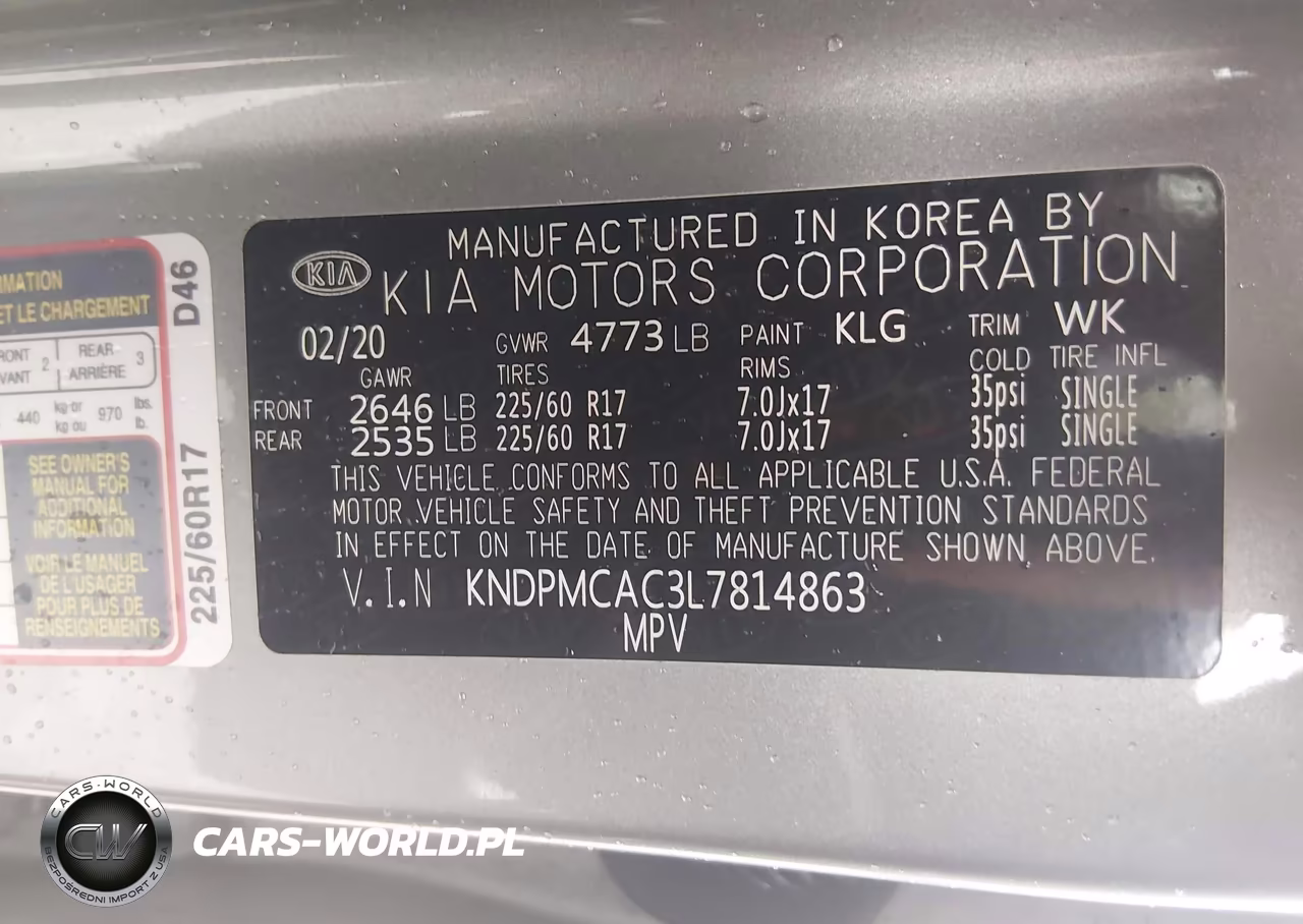 2020 Kia Sportage Lx VIN:KNDPMCAC3L7814863 - 9